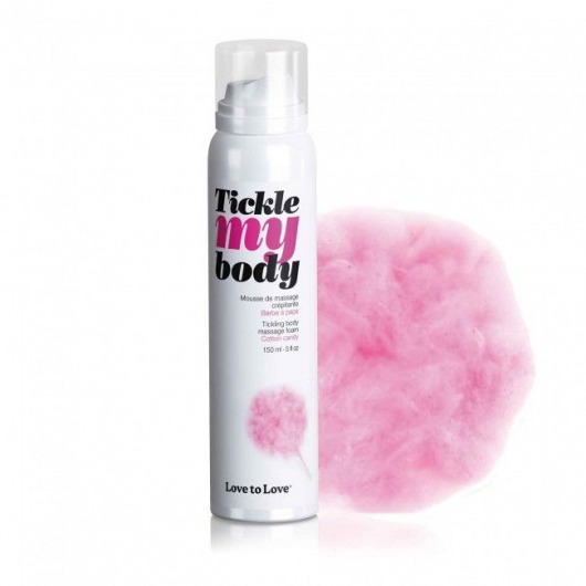 Массажная хрустящая пенка Tickle My Body Cotton Candy с ароматом сладкой ваты - 150 мл. - Love to Love - купить с доставкой в Бердске