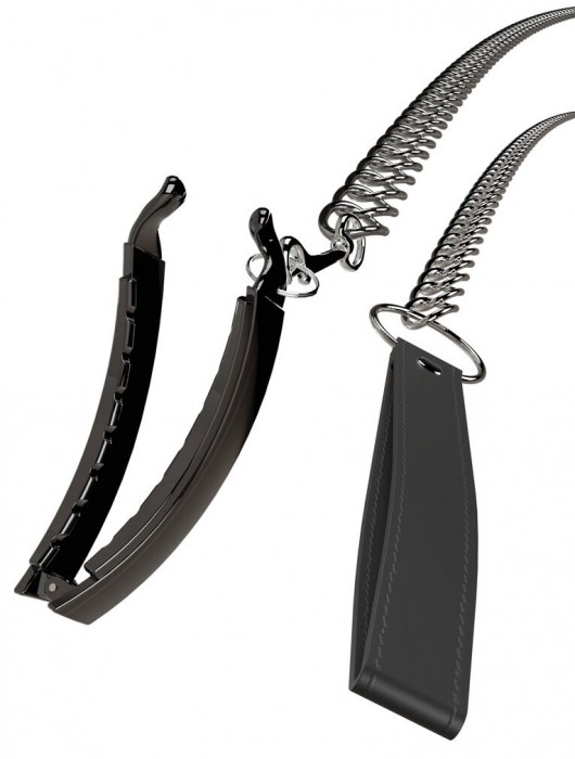 Зажим для половых губ с поводком Pussy Clamp With A Leash - Orion - купить с доставкой в Бердске