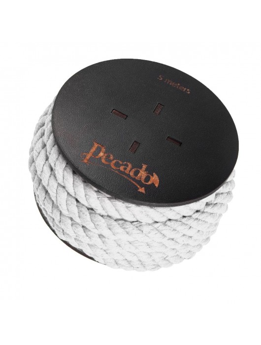 Белая веревка для шибари на катушке - 5 м. - Pecado - купить с доставкой в Бердске