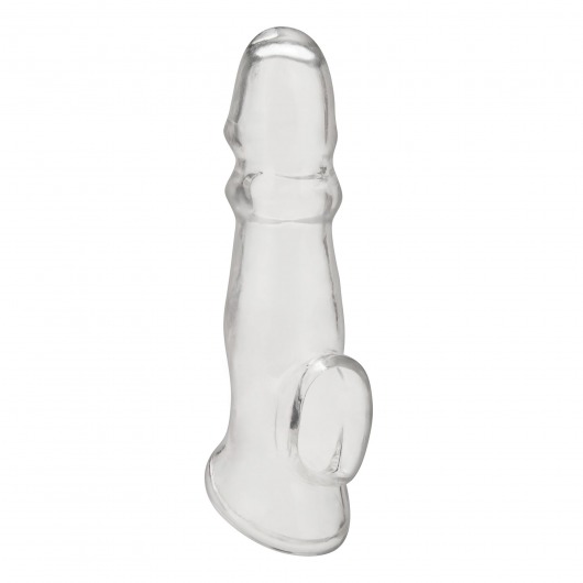 Прозрачная насадка для пениса Girthy Penis Enhancing Sleeve Extension - 17,1 см. - BlueLine - в Бердске купить с доставкой