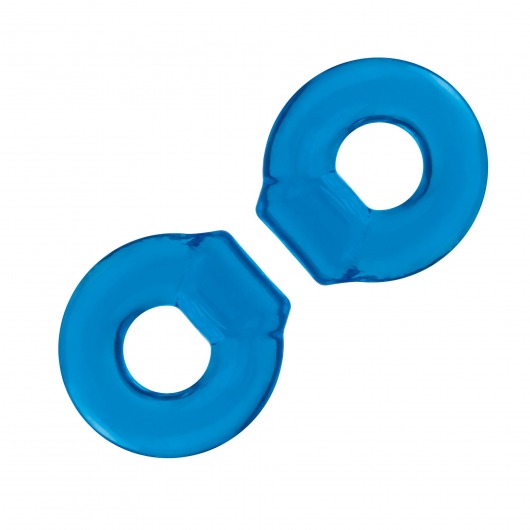 Комплект из двух колец для пениса 2-Pack Ultra-Stretch Stamina Endurance Ring - BlueLine - в Бердске купить с доставкой