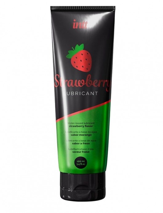 Смазка на водной основе с ароматом клубники Strawberry Lubricant - 100 мл. - INTT - купить с доставкой в Бердске