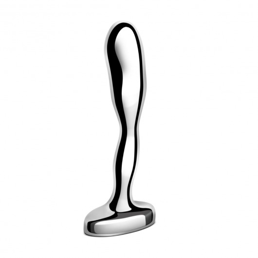 Стальной стимулятор простаты Stainless Steel Prostate Plug - 11,5 см. - b-Vibe - в Бердске купить с доставкой