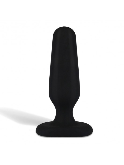Черный анальный плаг из силикона Seamless Silicone Butt Plug - 7,5 см. - All About Anal