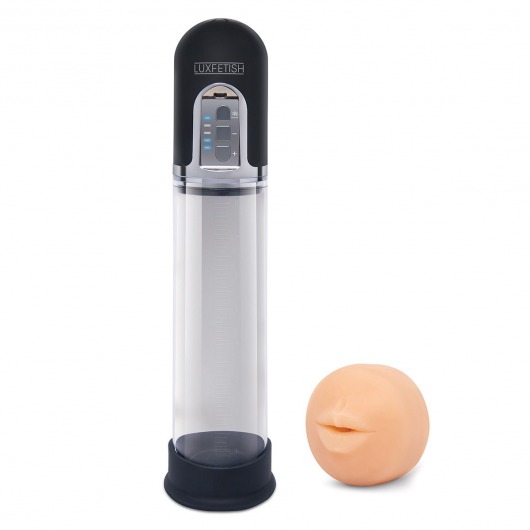 Автоматическая вакуумная помпа-мастурбатор Blowjob Auto Sucker Penis Enlarger Pump - Lux Fetish - в Бердске купить с доставкой