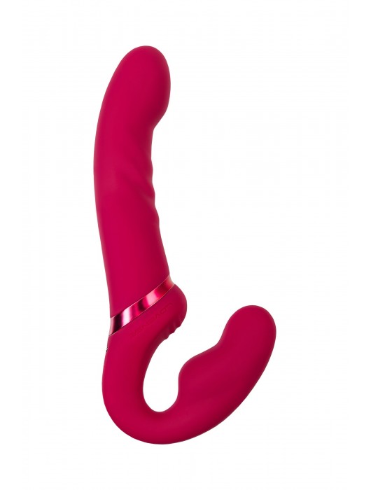 Малиновый безремневой страпон Lapis - 23 см. - Lovense - купить с доставкой в Бердске