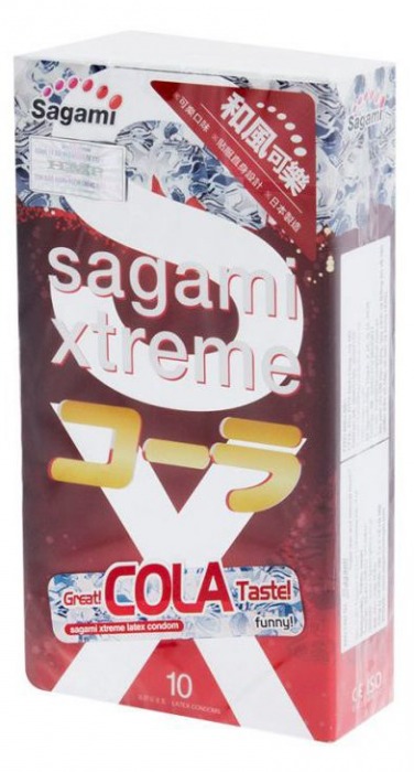 Ароматизированные презервативы Sagami Xtreme COLA - 10 шт. - Sagami - купить с доставкой в Бердске