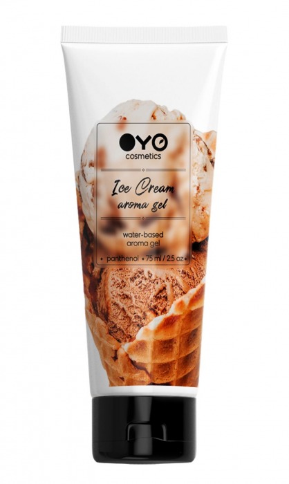 Лубрикант на водной основе OYO Aroma Gel Ice Cream с ароматом пломбира - 75 мл. - OYO - купить с доставкой в Бердске