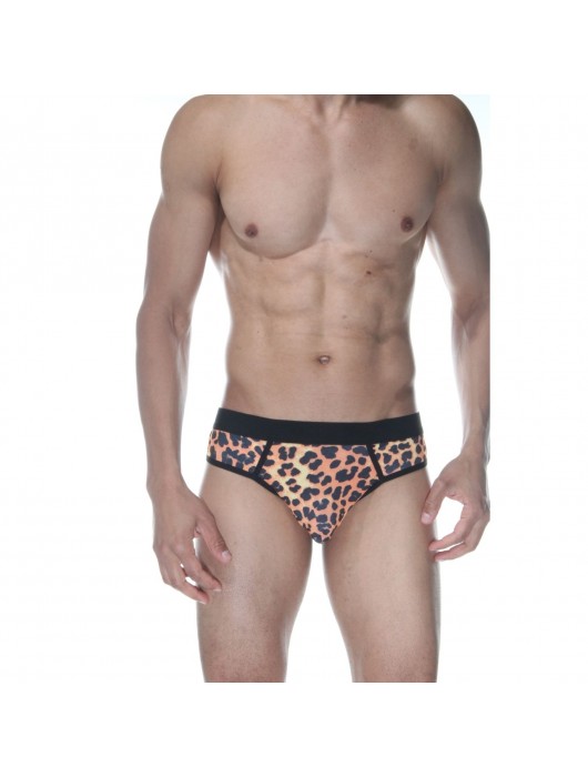 Сексуальные мужские трусы-джоки с леопардовым принтом - Don Moris купить с доставкой