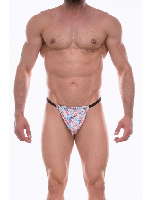 Мужские трусы-стринги с принтом в виде почтовых марок - Don Moris купить с доставкой