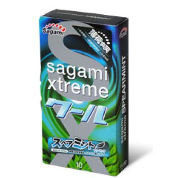 Презервативы Sagami Xtreme Mint с ароматом мяты - 10 шт. - Sagami - купить с доставкой в Бердске