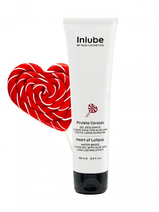 Смазка на водной основе Nuei Inlube Lollipop с алоэ вера и ароматом леденцов - 100 мл. - Nuei cosmetics - купить с доставкой в Бердске