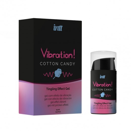 Жидкий вибратор Vibration Cotton Candy с ароматом сахарной ваты - 15 мл. - INTT - купить с доставкой в Бердске
