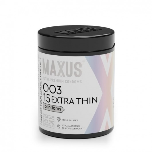 Экстремально тонкие презервативы MAXUS 003 Extra Thin - 15 шт. - Maxus - купить с доставкой в Бердске