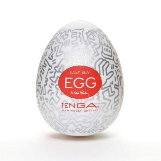 Мастурбатор-яйцо Keith Haring EGG PARTY - Tenga - в Бердске купить с доставкой