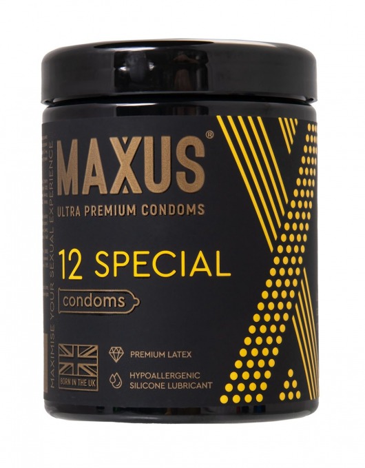 Презервативы с точками и рёбрами MAXUS Special - 12 шт. - Maxus - купить с доставкой в Бердске