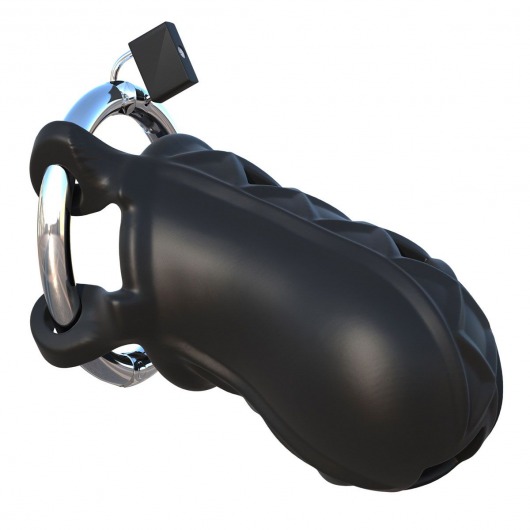 Черный замок верности Extreme Silicone Cock Blocker - Pipedream - купить с доставкой в Бердске