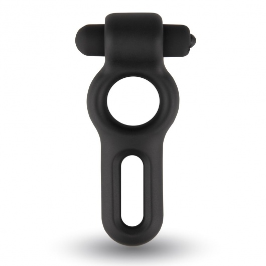 Черное двойное эрекционное виброкольцо Rooster Drake - Velv or - в Бердске купить с доставкой