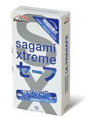 Презервативы Sagami Xtreme Ultrasafe с двойным количеством смазки - 10 шт. - Sagami - купить с доставкой в Бердске