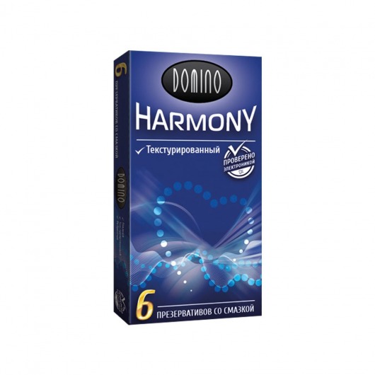 Текстурированные презервативы Domino Harmony - 6 шт. - Domino - купить с доставкой в Бердске