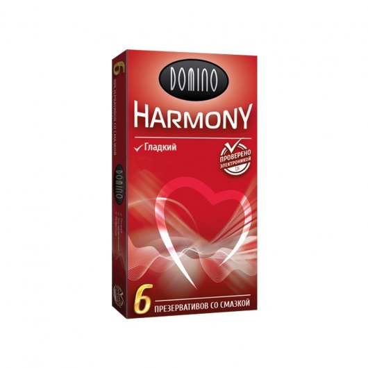 Гладкие презервативы Domino Harmony - 6 шт. - Domino - купить с доставкой в Бердске