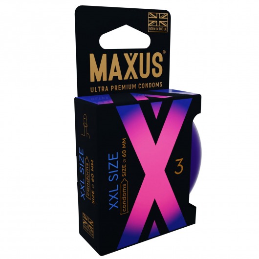 Презервативы Maxus XXL увеличенного размера - 3 шт. - Maxus - купить с доставкой в Бердске