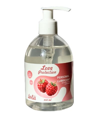 Лубрикант на водной основе Love Protection Raspberry с ароматом малины - 300 мл. - Lola Games - купить с доставкой в Бердске