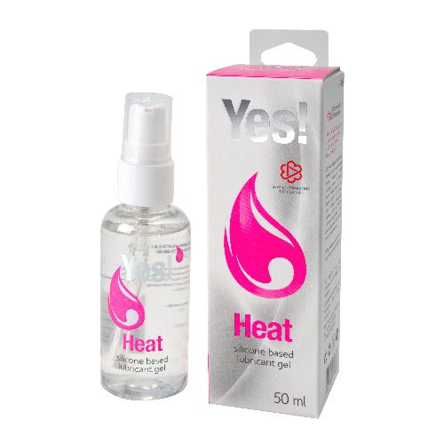 Возбуждающая силиконовая вагинальная смазка Yes Heat - 50 мл. - Sitabella - купить с доставкой в Бердске
