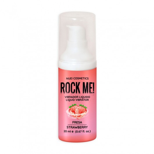 Жидкий вибратор Nuei Rock Me! с ароматом клубники - 20 мл. - Nuei cosmetics - купить с доставкой в Бердске
