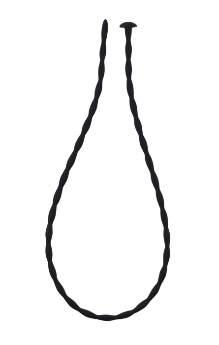 Черный уретральный массажер Glide Medium - 30 см. - Lola Games - купить с доставкой в Бердске