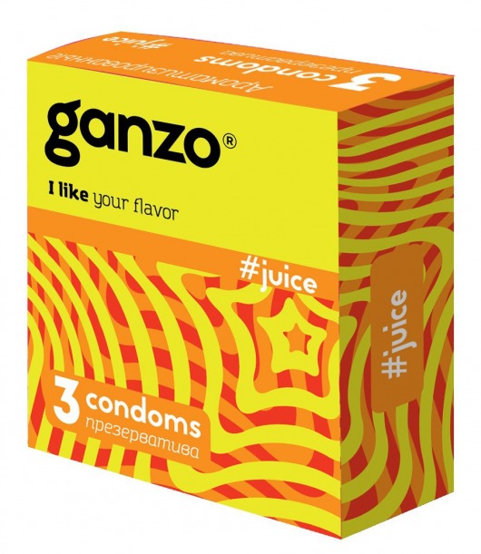 Ароматизированные презервативы Ganzo Juice - 3 шт. - Ganzo - купить с доставкой в Бердске