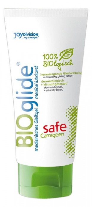 Гель-лубрикант на водной основе BIOglide safe Carrageen - 100 мл. - Joy Division - купить с доставкой в Бердске