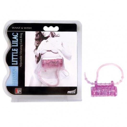 Эрекционное кольцо с вибратором LITTLE LILAC - Dream Toys - в Бердске купить с доставкой