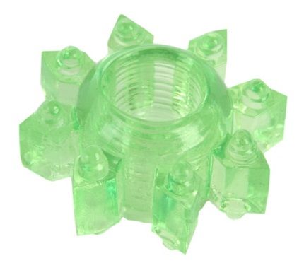 Зеленое эрекционное кольцо-звезда - Toyfa Basic - в Бердске купить с доставкой