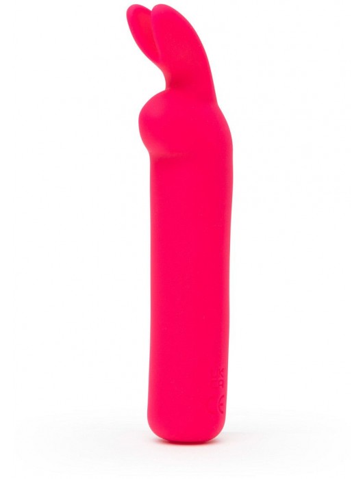 Розовая вибропуля с ушками Rechargeable Rabbit Ears Bullet Vibrator - Happy Rabbit
