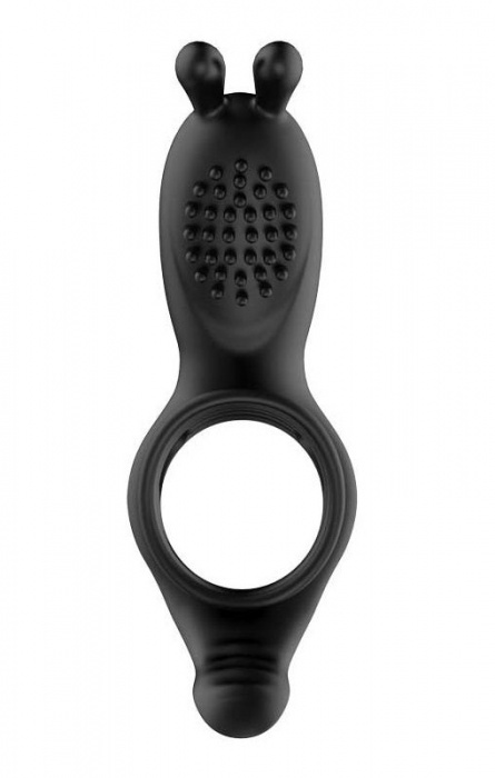 Черное эрекционное кольцо с вибрацией и пультом ДУ - Secwell - в Бердске купить с доставкой