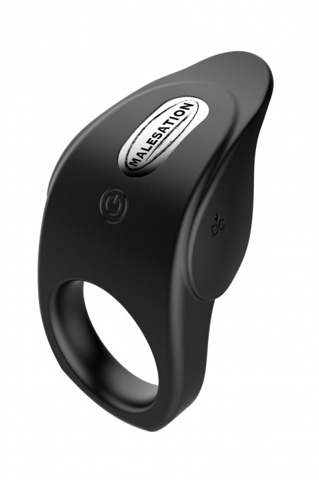Черное эрекционное виброкольцо Vibro Lust Ring - MALESATION - в Бердске купить с доставкой