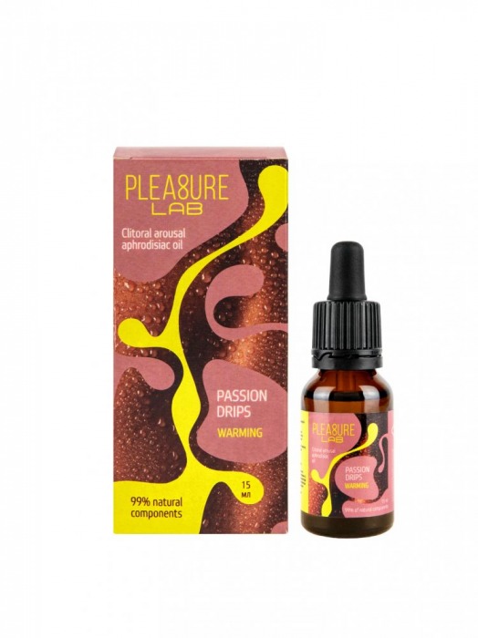 Капли с согревающим эффектом Passion Drips Warming - 15 мл. - Pleasure Lab - купить с доставкой в Бердске