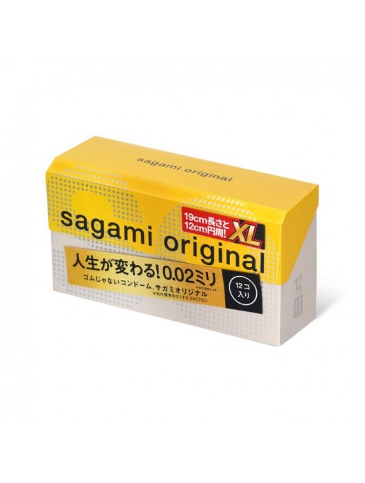 Презервативы увеличенного размера Sagami Original 0.02 XL-size - 12 шт. - Sagami - купить с доставкой в Бердске