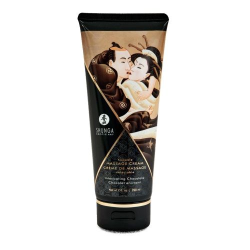 Массажный крем для тела с ароматом шоколада Intoxicating Chocolate - 200 мл. - Shunga - купить с доставкой в Бердске