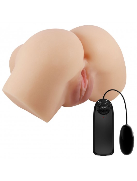 Телесный мастурбатор-полуторс Hailey с вибрацией - Baile - в Бердске купить с доставкой