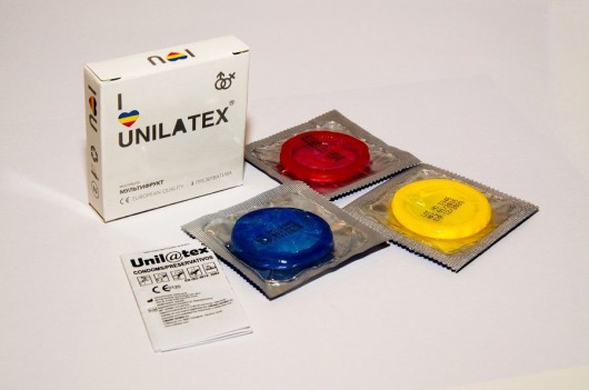 Разноцветные ароматизированные презервативы Unilatex Multifruits - 3 шт. - Unilatex - купить с доставкой в Бердске