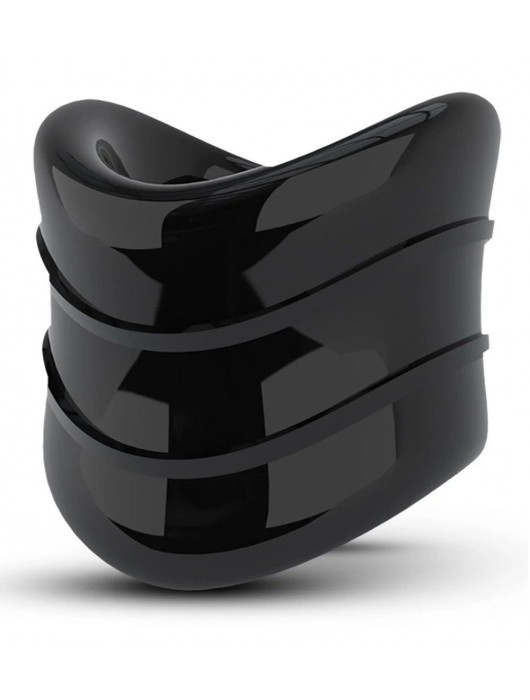 Черное эрекционное кольцо на мошонку Beef Ball Stretcher Snug X Long - Blush Novelties - в Бердске купить с доставкой