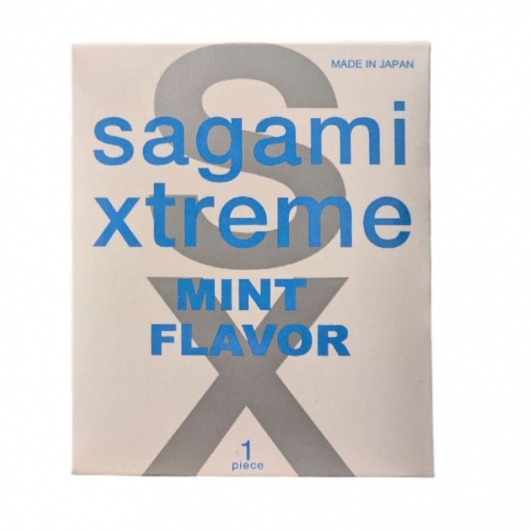 Презерватив Sagami Xtreme Mint с ароматом мяты - 1 шт. - Sagami - купить с доставкой в Бердске