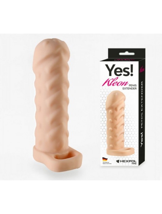 Телесная насадка-удлинитель Kleon - 15 см. - Sitabella - в Бердске купить с доставкой