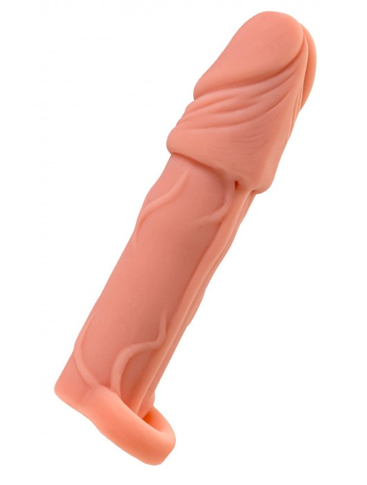 Телесная удлиняющая насадка с подхватом - 16 см. - ToyFa - в Бердске купить с доставкой