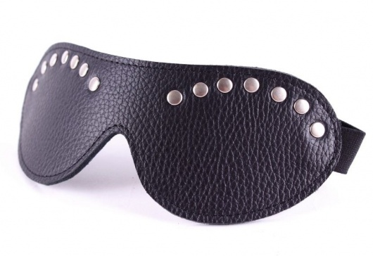 Черная маска с декором - БДСМ Арсенал - купить с доставкой в Бердске