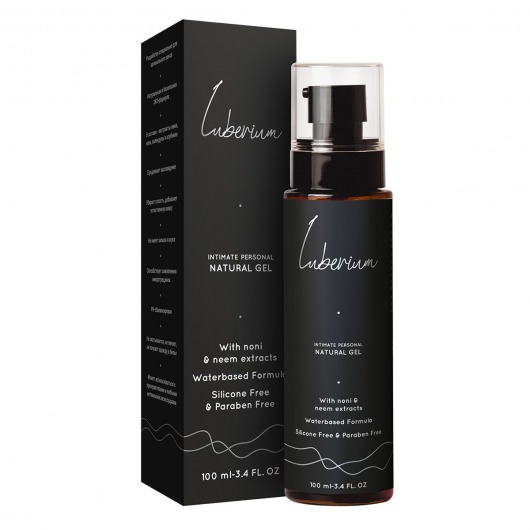 Интимный гель на водной основе с экстрактами нони и нима Luberium Natural Gel - 100 мл. - Luberium - купить с доставкой в Бердске