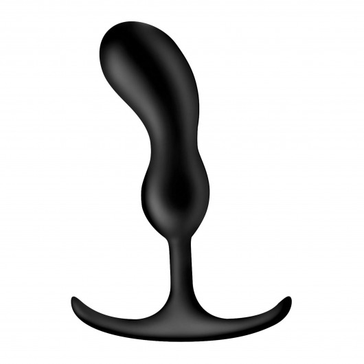 Черный массажер простаты с утяжелителями Premium Silicone Weighted Prostate Plug Medium - 16,3 см. - XR Brands - в Бердске купить с доставкой