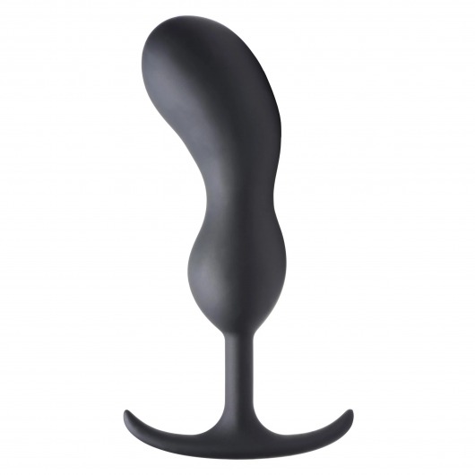 Черный массажер простаты с утяжелителями Premium Silicone Weighted Prostate Plug XL - 20,8 см. - XR Brands - в Бердске купить с доставкой
